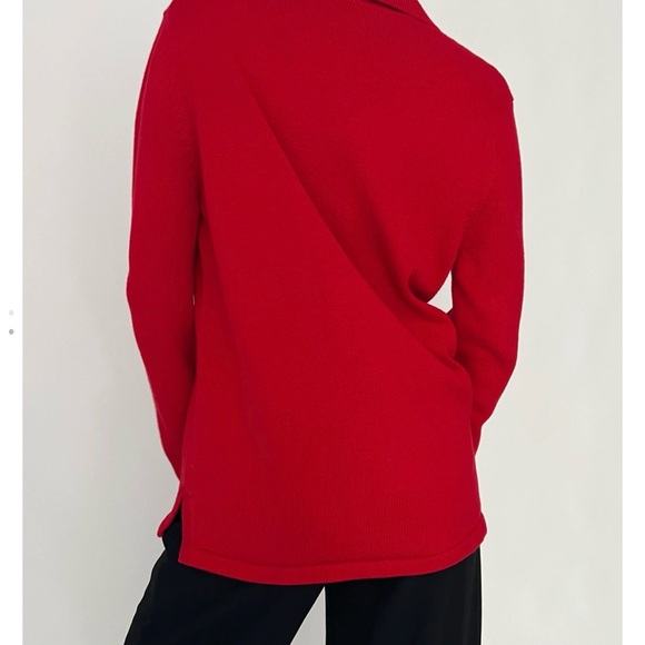 Ralph Lauren Red V-Neck Sweater - Picture 2 of 11